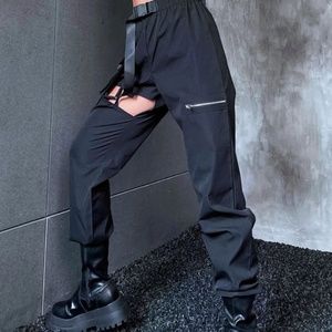 Shein Black Cutout Cargo Pants